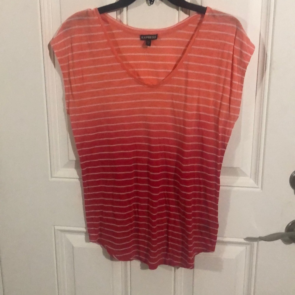 Ombré stripped tee